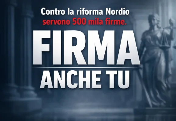 Raccolta di almeno 500.000 firme per il referendum confermativo