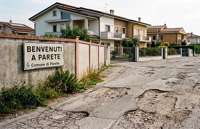 Parete, asfalto che dura pochi mesi e segnaletica mancante: strade da sistemare davvero